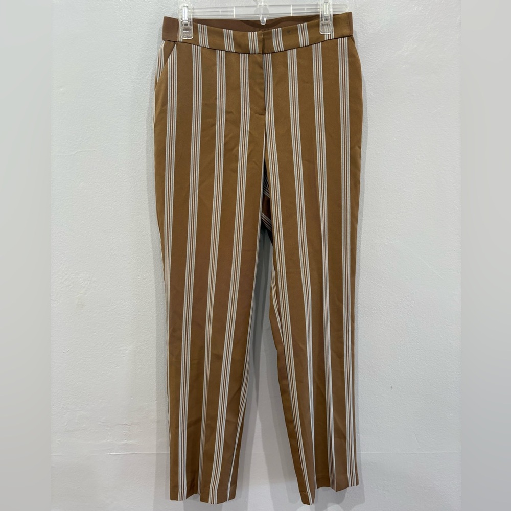 Primark Brown and White Striped Trousers